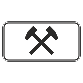 Дорожный знак 8.5.2 «Рабочие дни» (металл 0,8 мм, III типоразмер: 450х900 мм, С/О пленка: тип А инженерная)