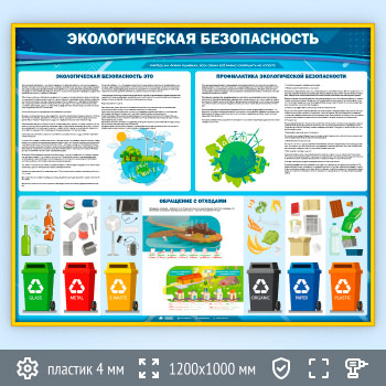 Стенд «Экологическая безопасность» (ECO-04-GOLD)